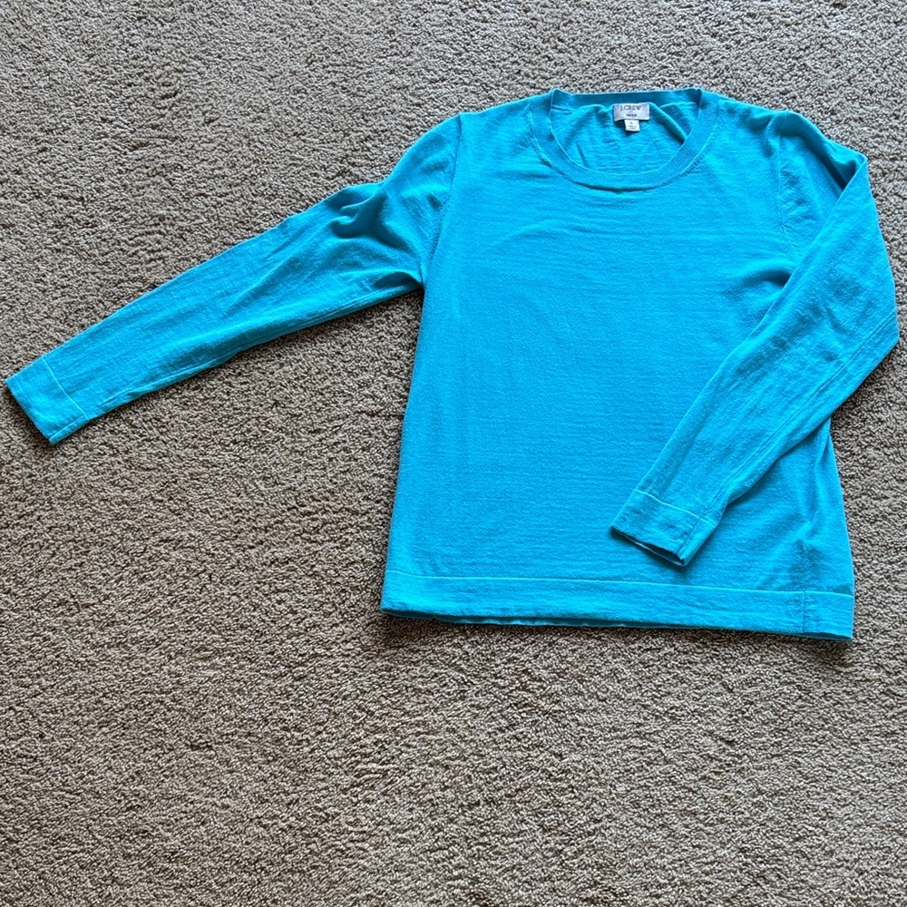 J. Crew Turquoise Long Sleeve Shirt
